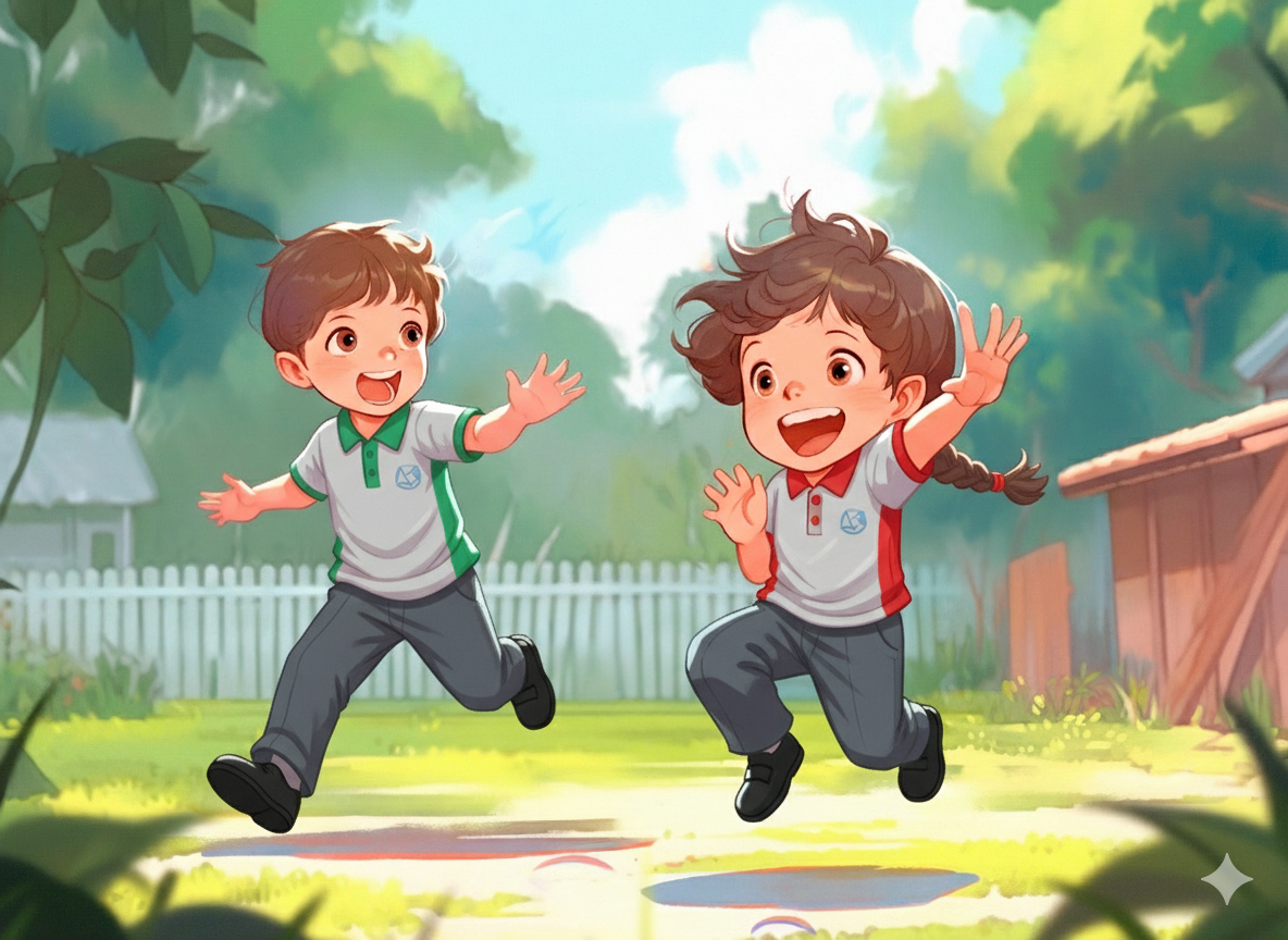 Group of kids doing activities